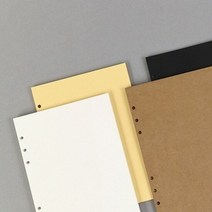 페이퍼리안 6공 두꺼운 내지 A5 (4종) 6공바인더내지 스크랩용6, 타입:03크라프트