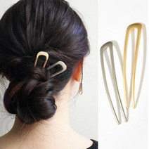 미스티 여성 골드 실버 헤어집게 비녀 머리핀