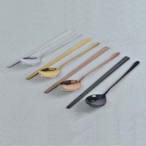 zu_수저 세트 숟가락 젓가락 티타늄 2인 실버