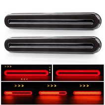 12V 24V 자동차 트럭 LED 흐르는 회전 신호 브레이크 라이트 3 in 1 테일 미등 플래시 표시기 RV ATV UTV, 05 2pcs 36leds