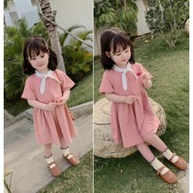 [무배]스카프 청순 원피스