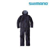 시마노 고어텍스 낚시복 베이직 레인슈트 RA-017U M, 블랙 M-499530, 의류
