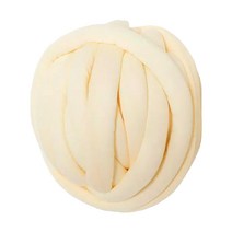 자이언트얀 1KG 빅얀 패브릭얀 점보얀 핑거니팅 핸드 손뜨개 가방 방석 뜨개실 아이친구, 에그파우더, 1개