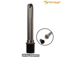 비타하우스 한빛 2인치 투입히터 380V 5K 300mm 서스 후렌지