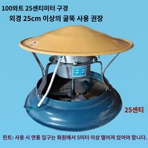 옥상환풍기 굴뚝환풍기 베란다환풍기 연기배출기 유도 가정용 스토브흡연 민간 주택 화재 강, 35.유도팬  전선 10미터(설치패키지) 동선 100와