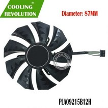 [해외] PLA09215B12H MN IGAME GEFORCE RTX 2080 TI RTX 2080 8G GDDR6 용 DC12V 0.55A 4 핀 그래픽 팬, 1PCS FAN