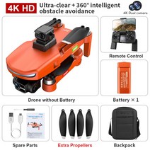 GPS 드론 4K 카메라 3 축 장애물 회피 FPV PRO 쿼드콥터 5G 와이파이 RC HD VS KF102MAX L800 2, 03 L800 PRO 2 1B
