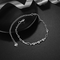 실버 도금 구두 여성용 Les bracelets de cheville 보석 발 체인