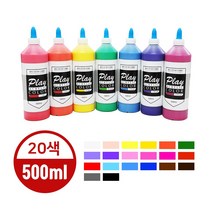 플레이 전문가용 아크릴물감 500ml 대용량, 17.red