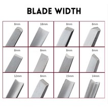견고한 12 개/대 나무 조각 세트 칼 도구 목공 핸드 툴 수제 공예 전문 선반 Gouges 나이프, 07 20mm Flat chisel