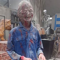 할로윈소품 데코 해골 파티 인테리어 거미줄 유령 소품 할로윈, B. 작은 좀비