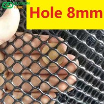 메쉬펜스 검은 플라스틱 메쉬 발코니 보호 작은 구멍 씰링 고양이 낙하 물건 방지, 4.W 0.5M x L 1M - Hole 8mm