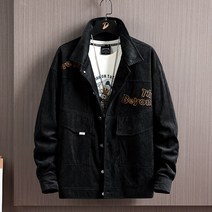 남자 자켓 코트 한국판 ins 터틀넥 카고 코듀로이 자켓 셔츠 코트