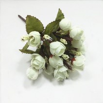 화려한 실크 꽃 인공 15 머리 미니 홈 결혼식 작은, 04 D