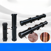 열교환기 쉘앤튜브 수냉식 콘덴서 에어컨 제조 공조, 15 HP 단일 시스템 콘덴서(1300x160mm)