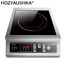 1구인덕션 스테인레스 스틸 3500 와트 유도 밥솥고전력 평면 버튼 손잡이 가정용 상업용 화재 보일러 공 직접, 01 W-217