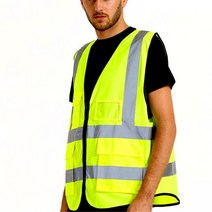 반사띠 공사 안전조끼 건설 작업조끼 형광조끼 안전제일작업복 작업복조끼 보안 쪼끼, 1개