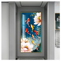 대형 비단 잉어 그림 60cm*120cm/70cm*140cm/80cm*160cm, 3호