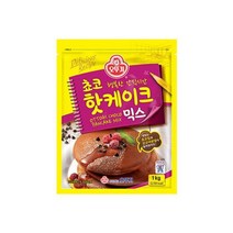 오뚜기 아이들간식 브런치 홈파티 쵸코핫케이크믹스 1KG 영양간식 한끼식사, 25개