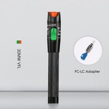 휴비나인 광섬유잇큅 FTTH 광섬유 테스터 펜 타입 130MW 적색 조명 시각 장애 탐지기 광케이블 530kmrange, [08] 30mw with FC-LC