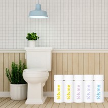 휴대용 토일렛퍼퓸 천연 고체 화장실 방향제 에티켓 향수 퍼퓸 토퓸 150정, 30정 향기별 1개씩 5개 (민트제외)
