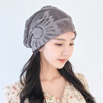 매쉬스탠 여성 여름 비니 두건 머리 항암모자 조리모 위생모자 (5컬러)