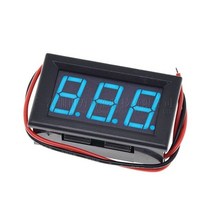 차압계 디지털 전압계 DC 4.5V 30V 전압 패널 미터 6V 12V Electromobile 바이크 오토바이 자동차에 대 한 빨간색/파란색/녹색, 02 BLUE