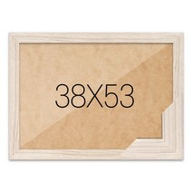 퍼즐액자 38x53 고급형 우드 라떼, 단품