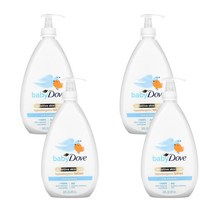 Dove Dove 아기용 민감한 피부 케어 저자극성 로션 리치 모이스처 591ml(20fl oz), 4개