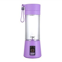 핸드 블렌더 6 블레이드 과일 과즙 짜는기구 헬드 스무디 메이커 교반 usb 충전식 미니 푸드 프로세서 주스 컵 가정용 믹서 210, 보라색, 협력사