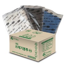 배접 쓰레기봉투 (특대) 흰색/검정색/청색 300장 ( 90x110cm /100리터), 검정색