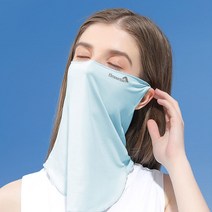 엘마운틴 실크스크린 360도 자외선차단 마스크 골프 등산 자전거 스포츠 얼굴 햇빛 가리개, 스카이