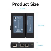 랜테스터기 네트워크 랜 테스터 측정 vention 케이블 rj45 rj11 rj12 utp 와이어 테스트 도구 lan 8p8c 전화 cat5 cat6 cat7 ftp utp, 2팩