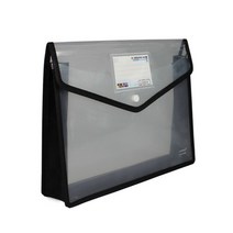A4 B4 투명 문서 스토리지 주최자 3 차원 파일 가방 종이 파우치 폴더 D5QC, 01 WHITE