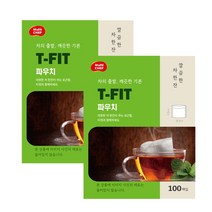 파우치 티필터 100매 II 인퓨저 찻잎우림망, 100매입X2팩