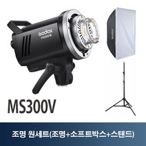 고독스 MS300V 사각 원세트 4세대 LED램프 스튜디오조명 플래시 스트로브 무선광량제어 팔각 원세트, 단품, 1개