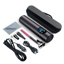 미니콤프레샤 에어콤프레샤 저소음 소형 컴프레서12v 150 psi 휴대용 자동차 공기 펌프 전기 타이어 팽창기 자동차 공기, 역충전 없음