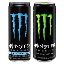 몬스터 에너지 355ml 제로 슈거+그린, 제로 슈거 12캔+그린 12캔