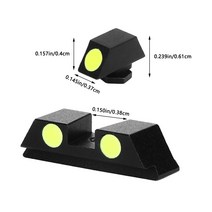 전면 및 후면 포인트 사이트 세트 야외 시력 야간 투시경 물 폭탄 장난감 전면 시력 녹색 전술 글록 빛나는 시력 빛나는 시력 야간 투시경 빛나는 조준, 상품상세참조, 상품상세참조, 상품상세참조