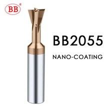 카바이드 도브테일 밀링 커터 CNC 공구 45 60 75 도 6mm 8mm 10mm 12mm 메탈 엔드밀용 텅스텐 스틸 가공 공구 (416444), 60 degree, BB2055 Coated, 14mm