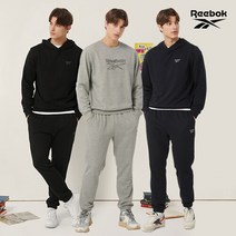 [Reebok]리복 남성 에센셜 셋업 3종(후드티 + 맨투맨 + 조거팬츠)