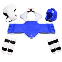 다섯 조각 세트 태권도 장비 헬멧 킥복싱 갑옷 Guantes 드 Boxeo WTF 발 장갑 게임, 04 155-165, 02 5 piece set boy