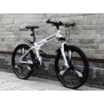 접이식mtb자전거 산악 24 26 인치 자전거 저렴한, 24단 스포크 휠 쿨 블랙 24인치