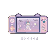 게이밍마우스패드 캐릭터 게임기 일러스트 커스텀장패드, C.게임기토끼공주 + A.800x400mm