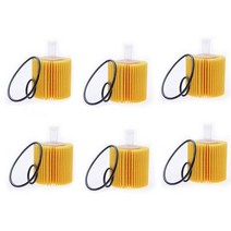 자동차 엔진 오일 필터 04152-37010 04152-YZZA1 04152-31090 Toyota Aval Camry er RAV4 Sienna Tacoma Venza Lexus, [03] 6pcs