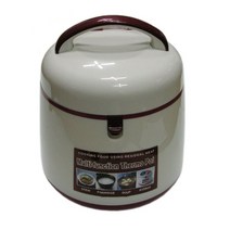 써모 보온 찬합 2.5L 3.5L 스텐 대형 피크닉 도시락 밥통 종류선택, 블랙 3.5L