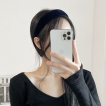 아쿠세샵 무지 벨벳 머리띠 와이드 슬림 볼륨 도톰 데일리 포인트 넓은 헤어밴드 11컬러