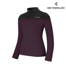 김영주 여성 양면 기모 마이크로 플리스 터틀넥 티셔츠 / 후리스 아웃도어 등산 골프 보온 기모티