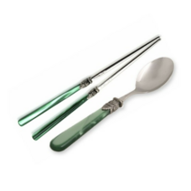 EME 나폴레옹 한식 2종 1인세트 그린, 5세트, 스푼 + 젓가락