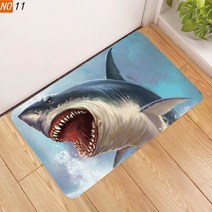 런닝머신매트 소음방지 홈짐 방음 매트 실내자전거 층간 Home Funny Shark Floor Mat 침실 복도 카펫 미끄, 08 Style C_01 40cm by 60cm